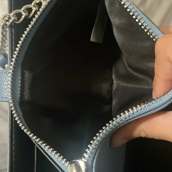 NWOT Rebecca Minkoff Multi Studded Wallet With Chain Strap - Blue - Picture 9 of 9